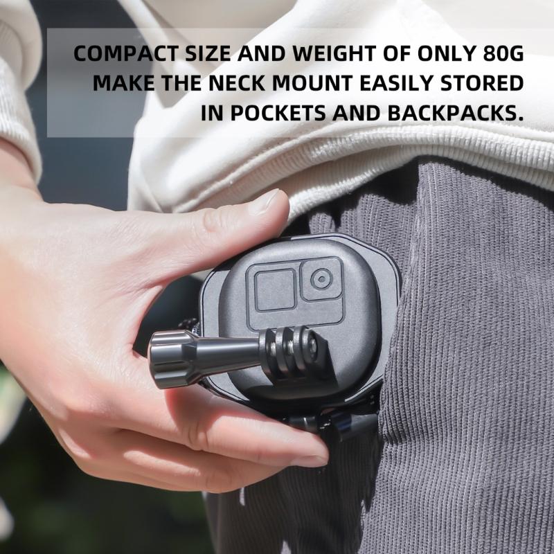 Portable Magnetic POV Selfie Neck Holder Mount for  Action Camera & Cell Phones Video Shoot Accessories Durable