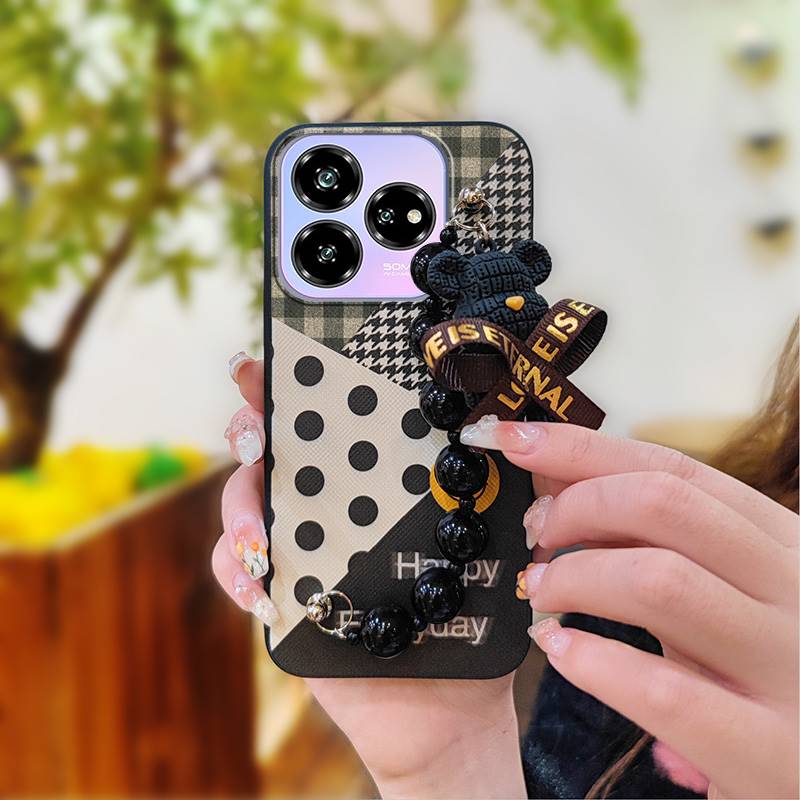 Cute Simplicity Phone Case For ZTE Blade V60 Design/Axon 60 Lite Protective Case Bear Bracelet Dirt-resistant Anti-knock