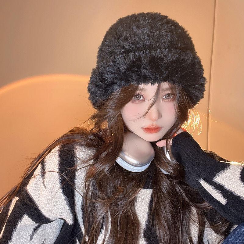 Winter Thermal Knitted Beanie Fisherman Hat With Ear Flaps Chunky Crochet Oversized Slouchy Cap For Outdoor Winter Sports