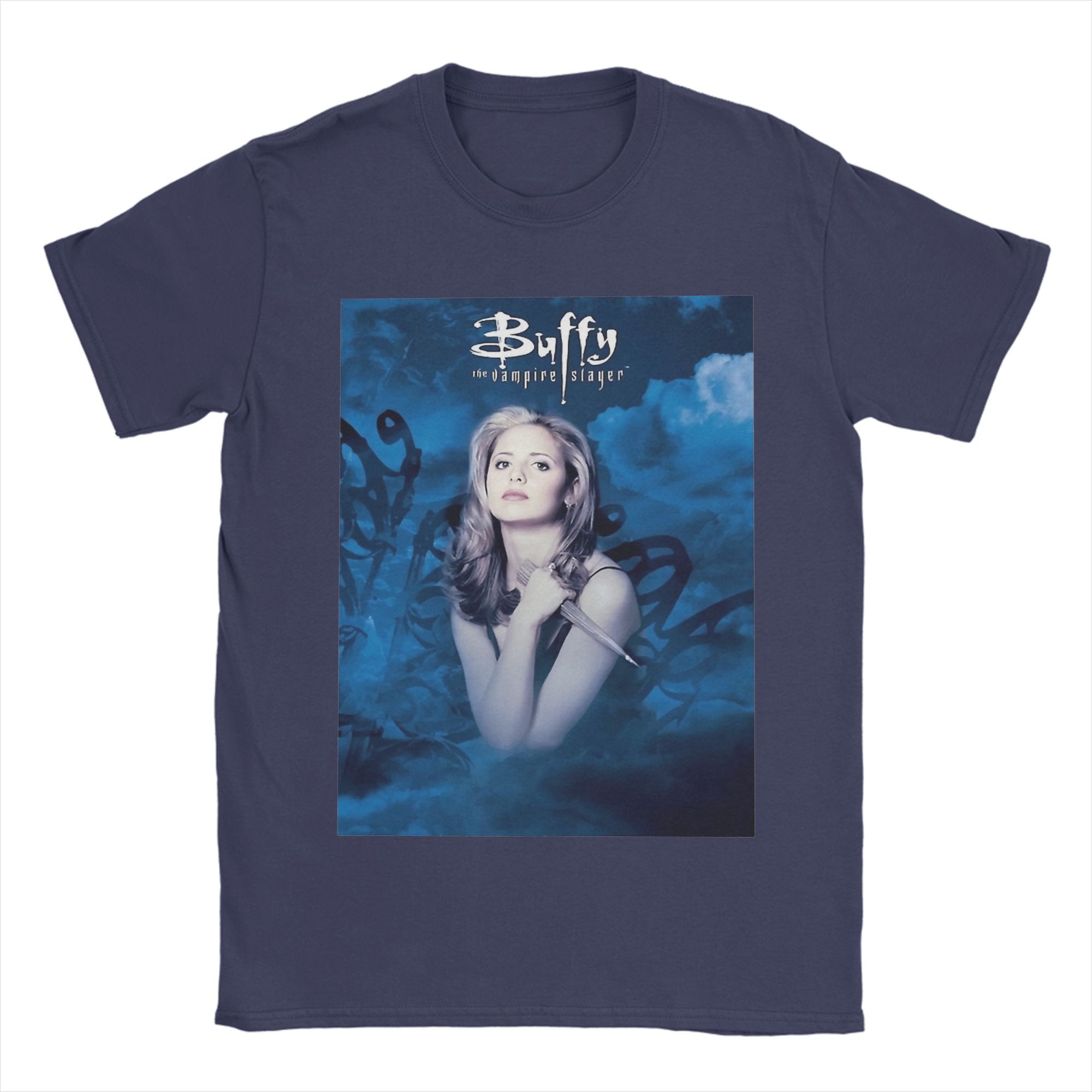 

Buffy the Vampires Slayer T Shirt Men s Pure Cotton Leisure T-Shirts O Neck TV Series Tee Shirt Short Sleeve Clothes 6XL 4XL