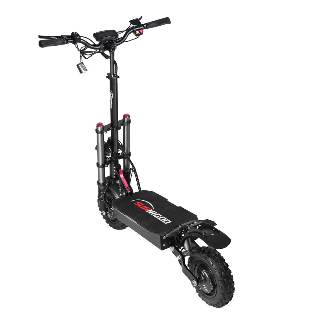 Výkonná elektrická koloběžka 6000W 60V 38Ah Maximální rychlost 85 km/h Dojezd 100 km 11'' pneumatiky Dvojité odpružení Skládací EScooter pro dospělé