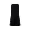Lancy Acetate Retro Elegant Lace Patchwork Half Skirt