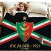 MCA MOULOUDIA LOGO Print Flannel Blanket High Quality Warm Comfortable Cover for All Seasons Perfect for Gifts Home Decor