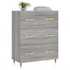 VidaXL Buffet Sonoma Grey 69.5x34x90 Cm Engineered Wood 827834