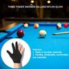 Breathable Pool Cue Gloves Black Billiards Glove Three-finger Gloves  Fitness Sports Accessories
