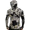 Camicia da Uomo Casual a Manica Raglan con Cappuccio a Manica Lunga Protezione Solare UPF 100 Plus Tessuto Leggero Traspirante Asciugatura Rapida con Stampa Testurizzata