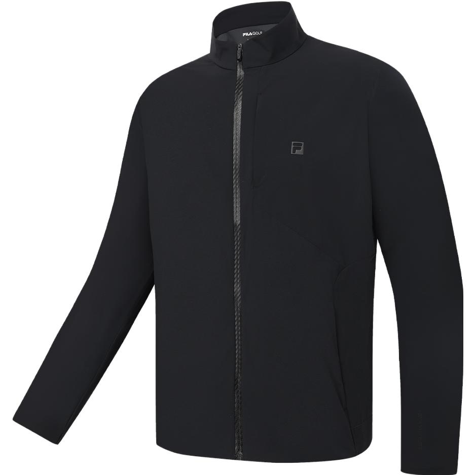 

FILA 2023 осень новая минималистская трикотажная рубашка с длинным рукавом модная стойка воротник повседневная однотонная куртка на молнии с длинным рукавом A11M335704FBK M