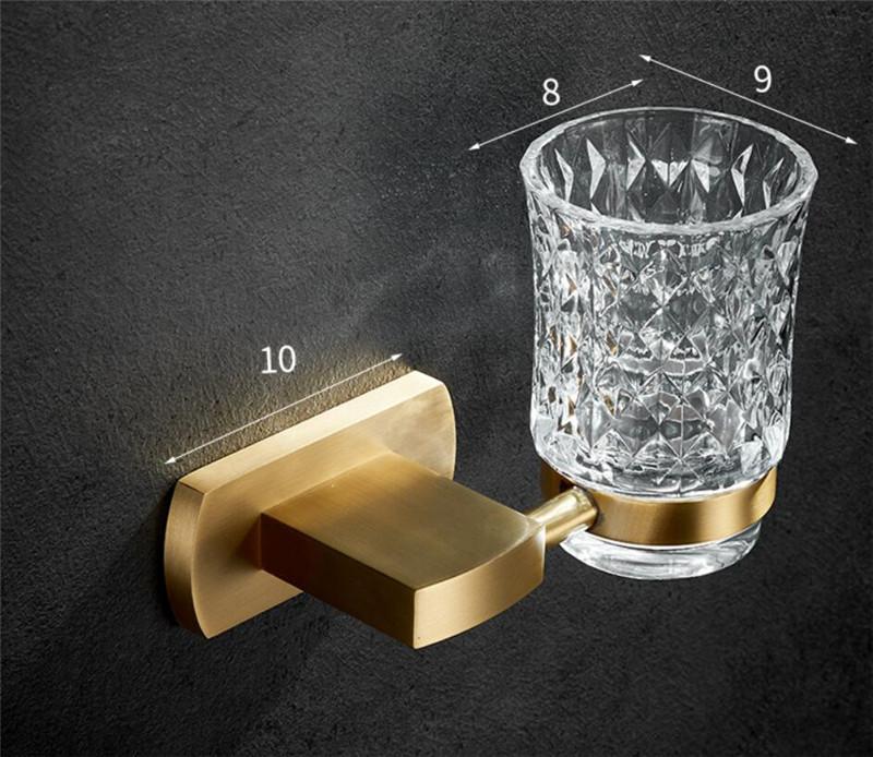 Brushed Gold Bathroom Accessories Towel Rack,Paper Holder Toilet Brush Holder,Towel Ranger,Hooks Brass  Bath Hardware