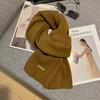 100 Pure Wool Scarf Wool Camel Beige Warm Knitted Scarf Versatile Men's and Women's Scarves