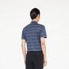 K-Boxing Men's Striped Silk Blend Short Sleeve Shirt BADR2373