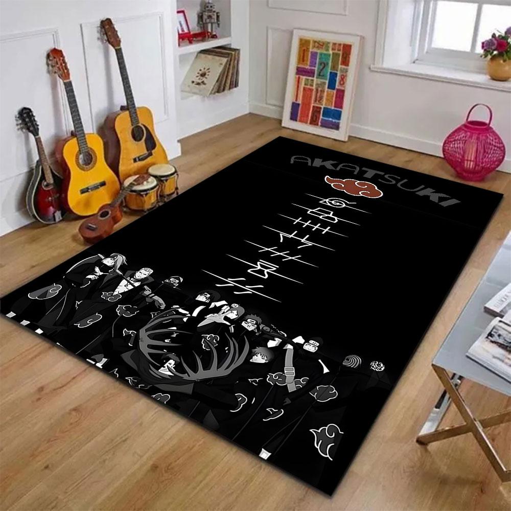 Akatsuki Clan Design Rug Patterned carpet, suitable as a non slip play mat for the living room and bedroom sofa