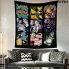Pokemon Wall Tapestry Aesthetic Wall Hanging Printed Fabric Blanket Decorative Tapestries for Bedroom Living Room Home Decor