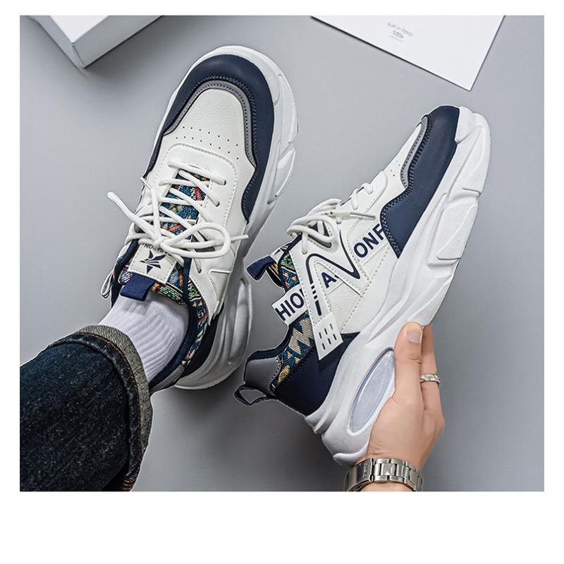 Spring Breathable Thick Sole Casual Running Dad Shoes For Men