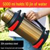 Large Capacity 304 Stainless Steel Vacuum Flask - Men's Portable Insulated Water Bottle for Outdoors and Construction Sites