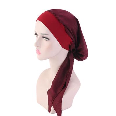 Frauen Krebs Kopftuch Chemo Haarausfall Hut Turban Vorgebundene Kopfbedeckung Bandana