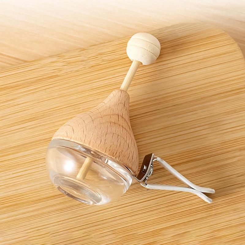 auto Air Freshener Car Perfume Clip Essential Oil Diffuser Vent Empty Glass Bottle Decoration Aromatherapy Glass Bottle