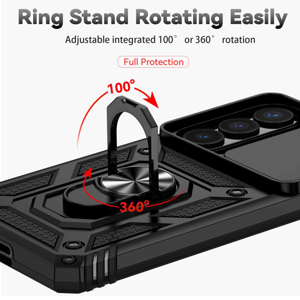 Anti-Falling Lens Protection Case for Samsung Galaxy A57 5G A17 A37 A16 A26 A36 A56 A15 A55 A35 A 17 57 Kickstand Covers