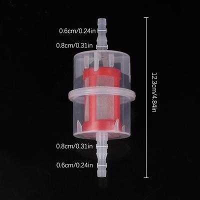1 Peça Filtro de Combustível Diesel Universal de Plástico em Linha Para Veículos 6mm 8mm Mangueira de Tubo Para Acessórios de Peças de Carro Caminhão Motocicleta Scooter