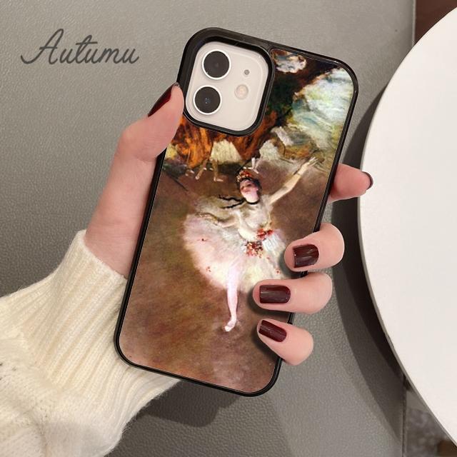 Edgar Degas Ballerinas Ballett Handyhülle für iPhone 11 12 13 14 Pro Max mini XR XS SE 2020 7 8 Plus Samsung S21 S22 Cover Shell