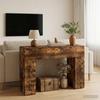 Coffee Table Smoked Oak 102 x 35 x 75 cm Wood Based Material