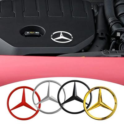 Car Sticker For Mercedes Benz 1PCS 70mm Car Engine Badge Hood Stickers 3D Metal Emblem Decoration Decal for Mercedes Benz AMG A