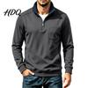 Activewear Men Quarter Zipper Pullover Sweatshirt Mock Neck Long Sleeve Casual Hoodie Shirt Loose Fit Fall Winter Tops for Workout Jogging