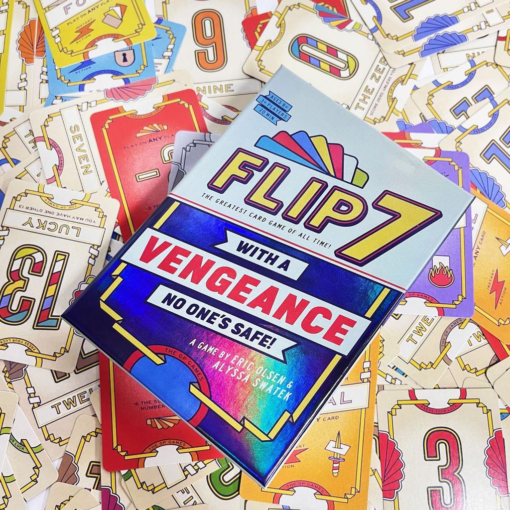 Flip 7 with a Vengeance Luck Party Board Game Cards