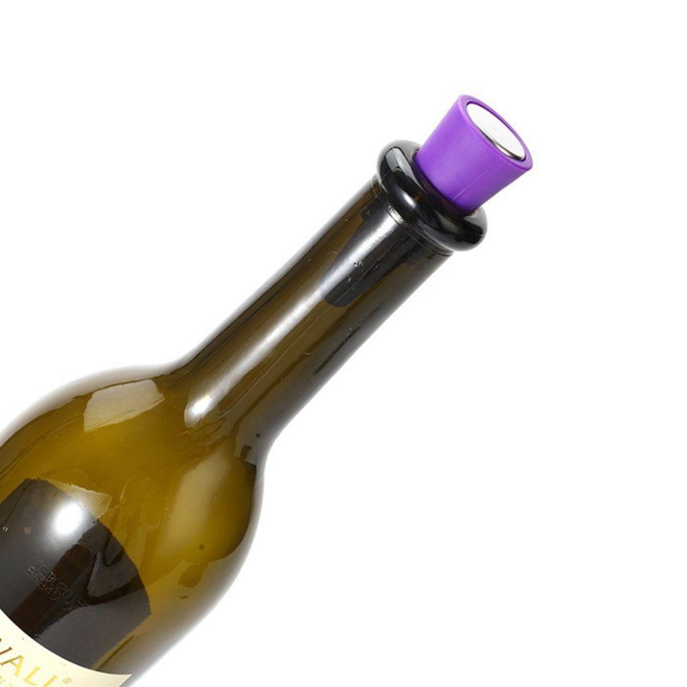 2 Stück Dichte Silikon-Weinflaschenstöpsel Auslaufsicher Champagnerflaschen-Verschluss Bar-Zubehör