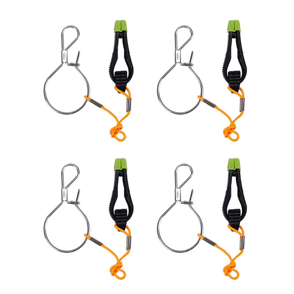 4pcs Fishing Downrigger Release Snap Weight Clips Power Grip Plus Line Release Clips Fishing Tackle for Offshore Fishing