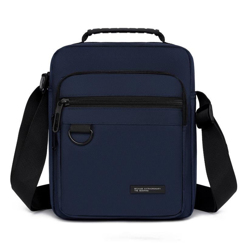 Men's Waterproof Shoulder Bag - Large Capacity Business/Leisure Crossbody with Multi-Layer Pockets