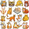 Söt Kattunge Katt Broderi Tygklistermärke Datorbroderi Etikett Katt Tecknad Broderi Patch Klistermärke Dekorativ Broderi Kapitel Pojke
