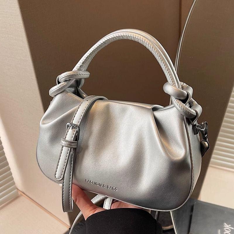 Damen 2025 Neuer Stil Weiches Leder Plissierte Wolkentasche - Einzelne Schulter & Umhängetasche, Vielseitig Vier Jahreszeiten Lässig.