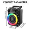 BT Speaker Stereo Sound Portable Speaker Subwoofer Karaoke Speaker with Microphone Suitable for Home Theater Outdoor Dance Party