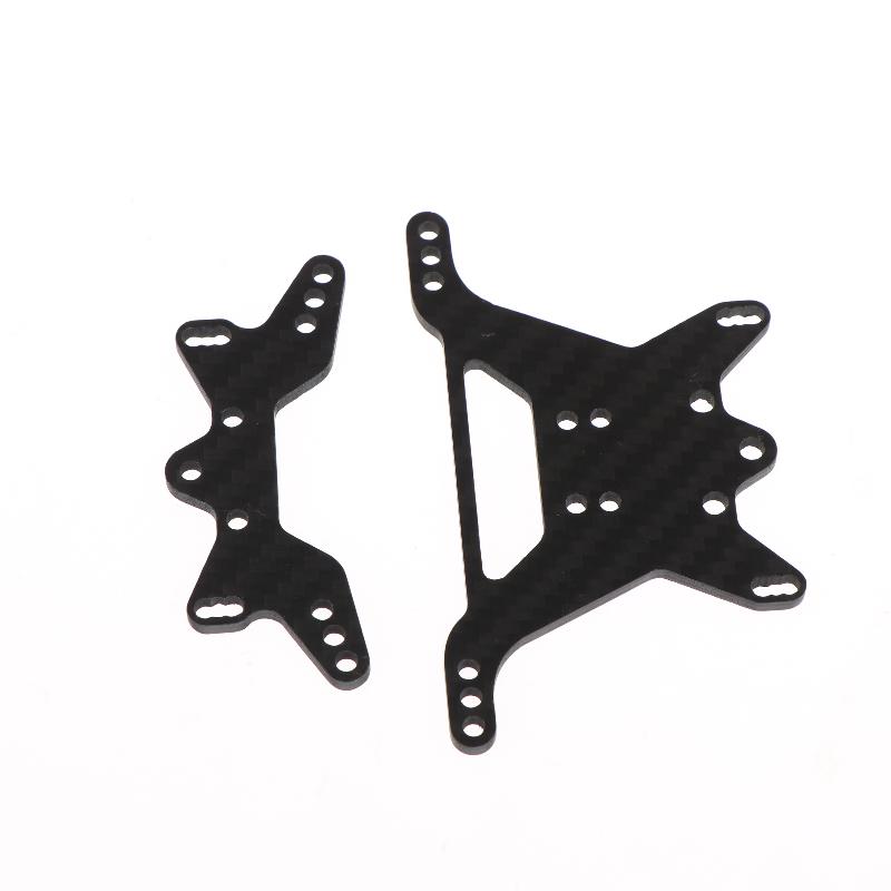 1Set Karbon-Dämpferstrebe Vorne Hinten Für Tamiya Tt-02B 1/10 RC Auto Chassis Teile RC Auto Ersatz Front-Dämpferstrebe