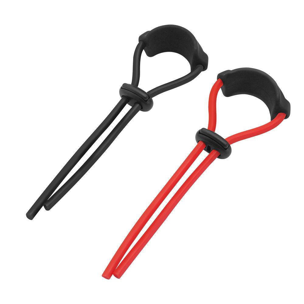 Male Cock Rings Adjustable Penis Ring Lock Ejaculation Scrotal Binding Ball Stretcher Rope Silicone Cockring Sex Toys For Men