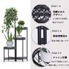 Susire Flower Folding Gardening Flower Fall Indoor Gardening Pot Garden 4 High Potted Plant Entrance Stand, Shelf, Stand, Iron, Prevention, Rack,