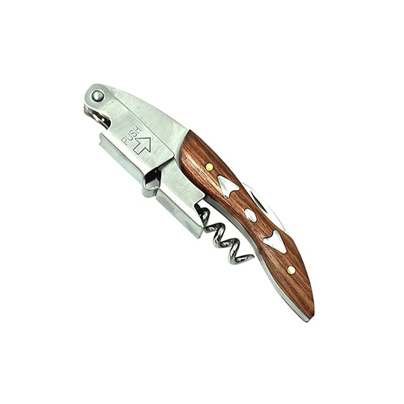 Wine Opener Professional Waiters Corkscrew, Custom Personalized LOGO Bottle Opener with Foil Cutter Wedding Gifts For Guests