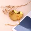 Jewelry Tray Polished Mirror Surface Stainless Steel Heart Shape Ring Necklace Earrings Display Dish Household Supplies