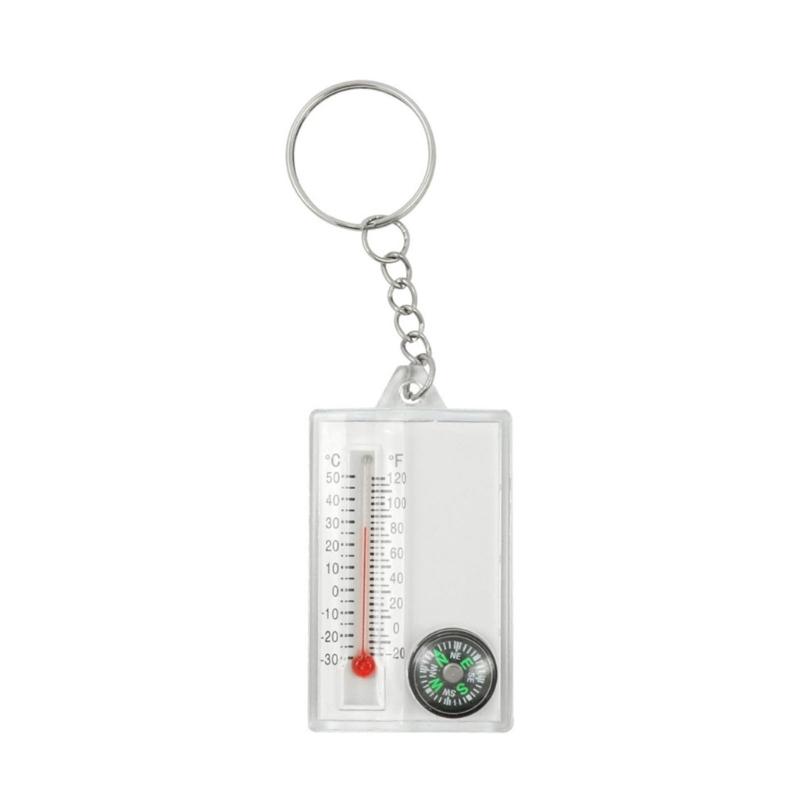 Small Keychains Thermometers Compasses Pocket Sized Compasses Outdoor Mountaineering Buckles Compasses Pointer Camping Tool