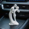 Hochzeitstag Geschenk für Paar 3D Gedrucktes Kuss-Ornament, Moderne Minimalistische Liebesstatue, Abstrakte Figur Romantische Skulptur Zuhause Wohnzimmer
