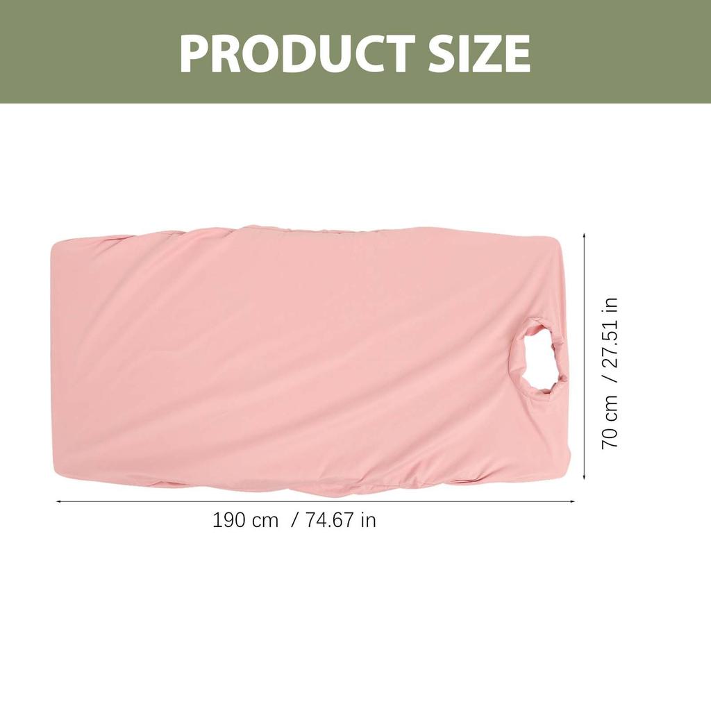 Massage Bed Cover Professional Soft Breathable Washable Knitted Cotton Spa Couch Sheet Face Hole Comfortable Table Cover