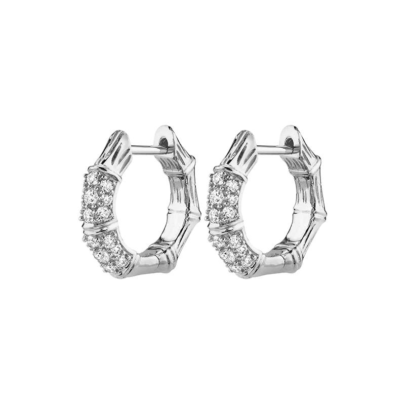 Gold Filled Silver Color Hoop Earrings For Women Stud Earring Zircon Piercing Drop Earings Personalized Jewelry Wholesale
