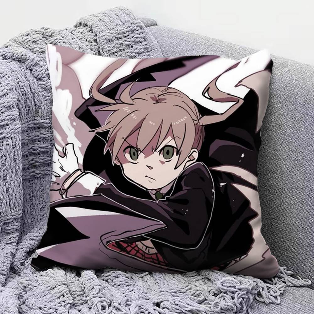 Anime S-Soul Eater Maka Pillow Covers, Home Sofa Cushion Covers And Aecorative Custom