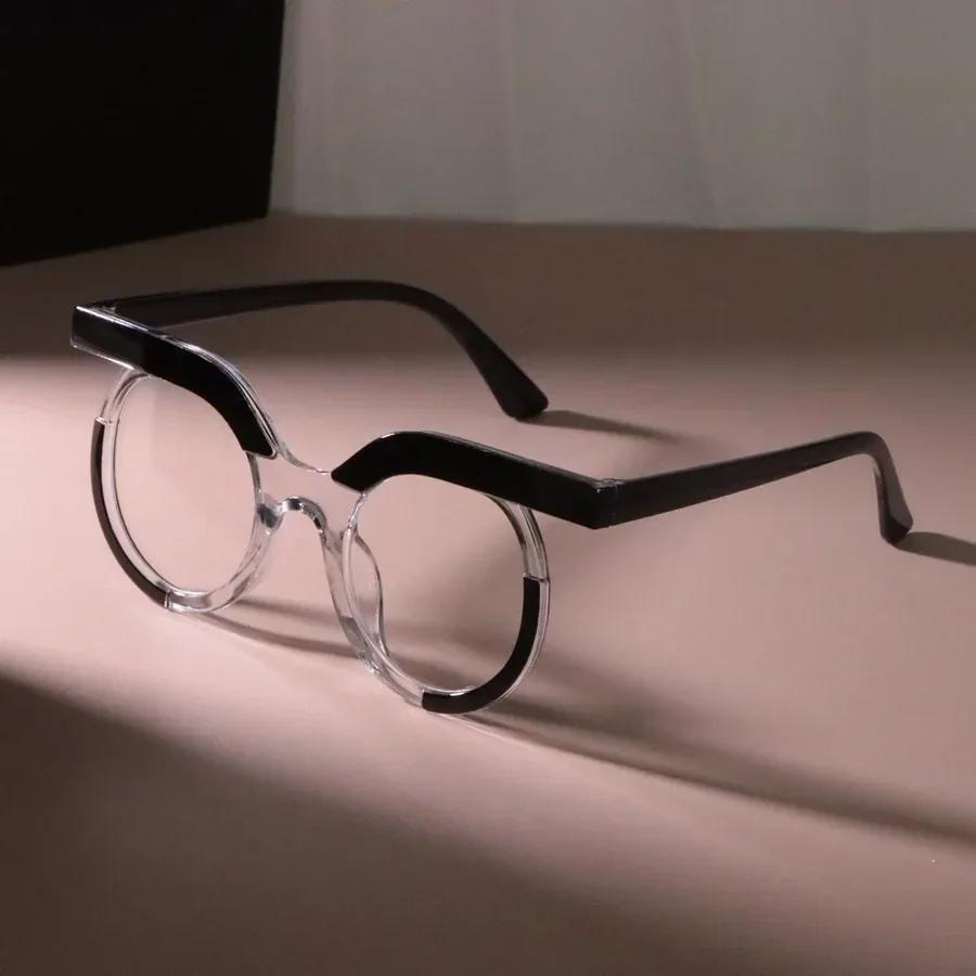 

Casual Cat Eye Round Women Men Glasses Lovely Brand Designer Transparent Clear Optical Eyeglasses Fashion Frames Oculos