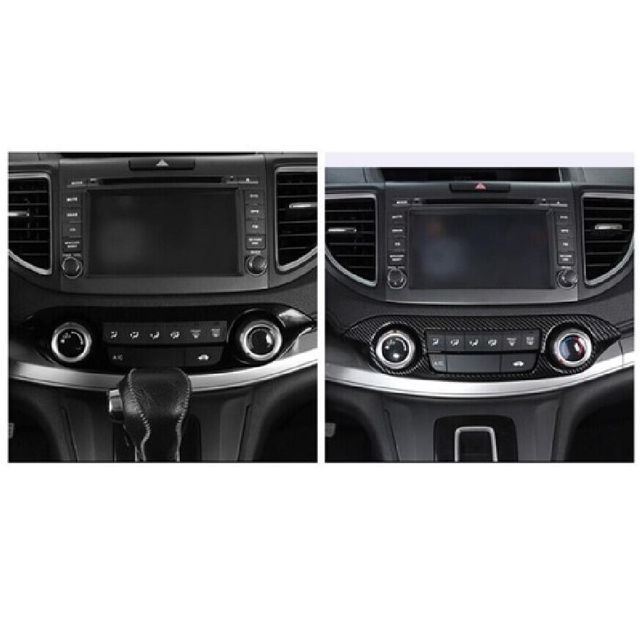 Fit For Honda CR-V EX Trim Center Console AC Switch Panel Carbon Fiber 2012-2016