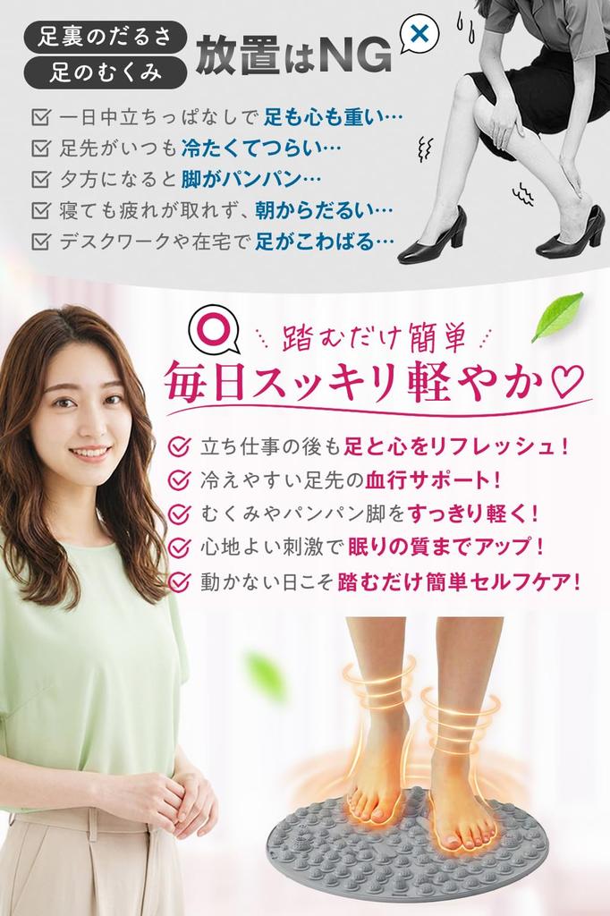 Fotreflexologi Shiatsu Fotmassage Rund Fotpedal Grön Bambu Fot Hälsosam Gåva Matta, Bräda, Kläddyna, Bräda, Pedal, (Blå)