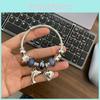 Dolphin Heart Stainless Steel Adjustable Bracelet With Electroplated Finish For Womens Fashion Accessory