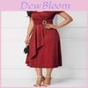 Elegant Plus Size Summer Vogue Sexy Asymmetric Hem V Neck Mini Dress For Parties