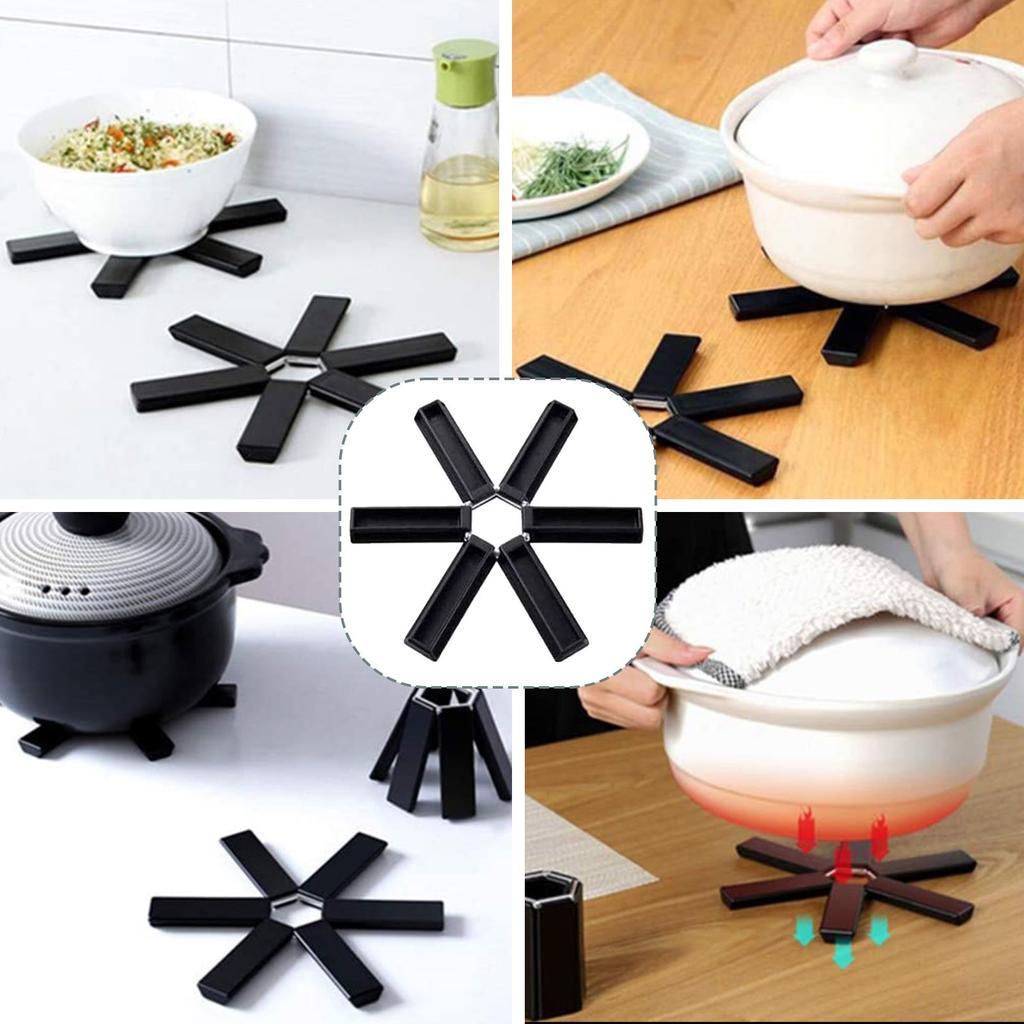 Table Folding Heat Insulation Pad Anti-scald Pad Pot Pad Table Pad Bowl Mat Casserole Heat Insulation Pad High Temperature Resistant Mat