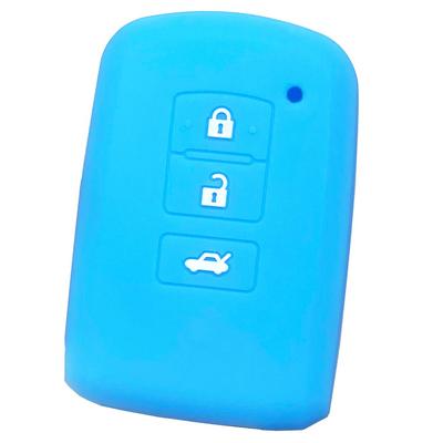[IKT] Silikonhülle für Toyota Autos Smart Key 3 Tasten Hellblau/Harrier/Land Cruiser/Auris/Camry/Crown Athlete/Crown